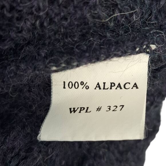 Hart Schaffner Marx Crew Neck Sweater 100% Alpaca Charcoal Gray Men's Size XL - Picture 5 of 6